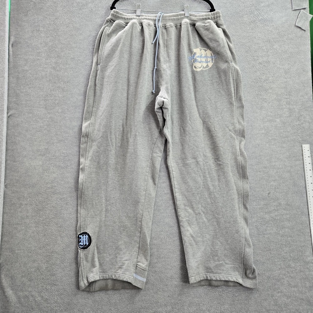 Makaveli Branded Men Activewear Pants XXL Gray Sweatpants 2Pac Fleece READ